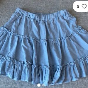 Princess Polly Blue Addison Mini Skirt